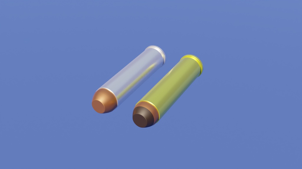 マグナム用銃弾 3Dモデル