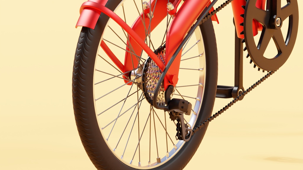 自転車 3Dモデル