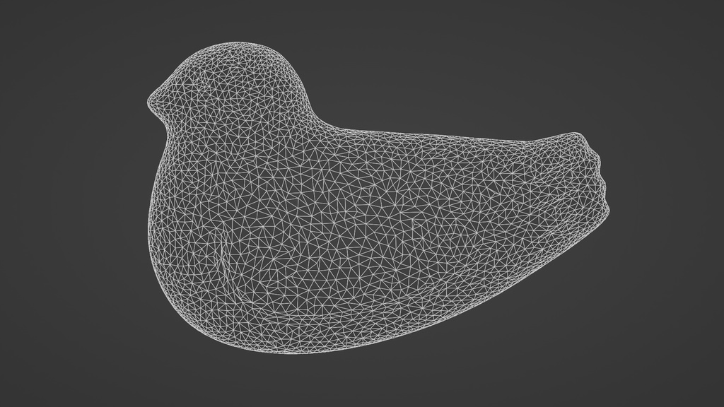 鳥のお菓子1 3Dモデル