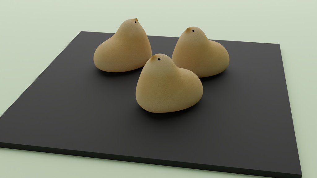 鳥のお菓子2 3Dモデル