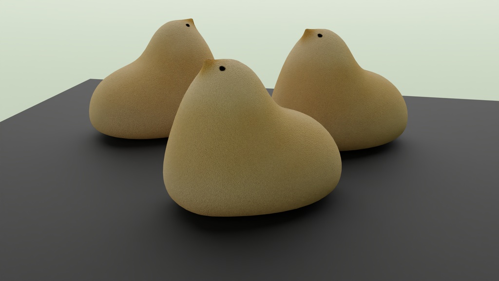 鳥のお菓子2 3Dモデル