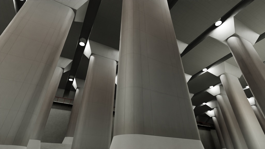 首都圏外郭放水路 3Dモデル