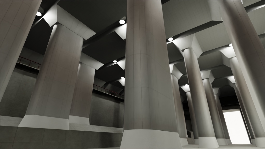 首都圏外郭放水路 3Dモデル