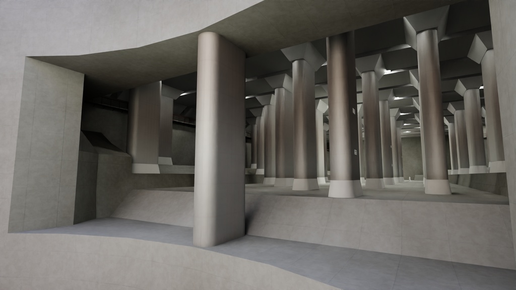 首都圏外郭放水路 3Dモデル