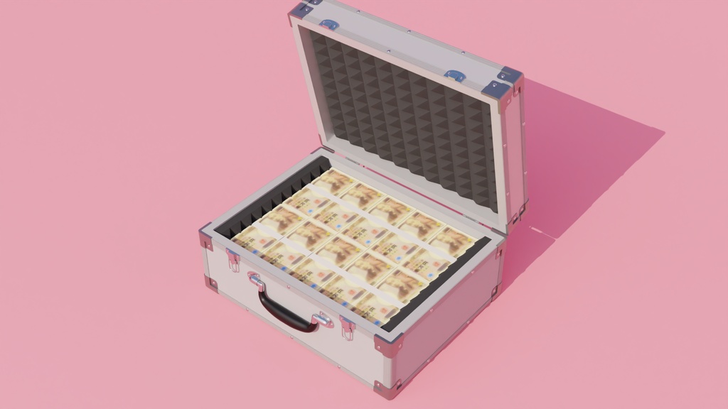1億円 3Dモデル