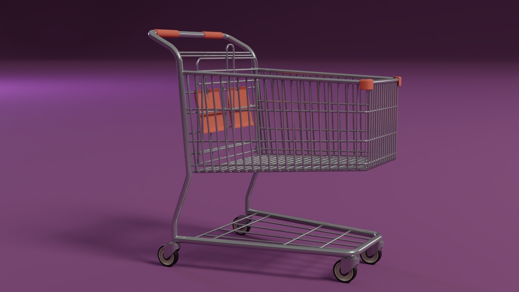 ショッピングカート 3Dモデル