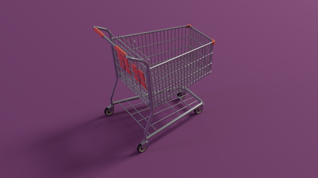 ショッピングカート 3Dモデル