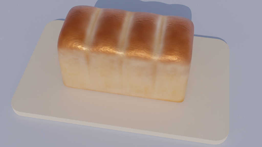 焼き立てパン 3Dモデル