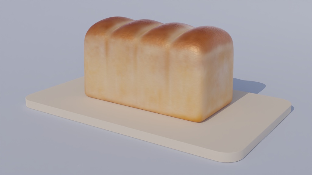 焼き立てパン 3Dモデル