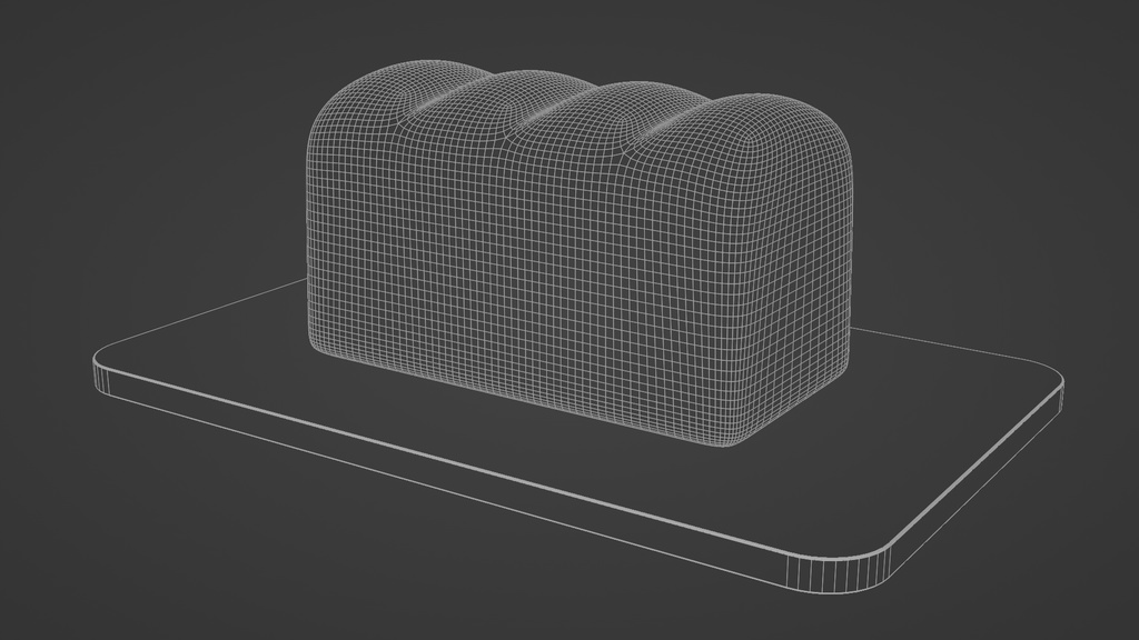 焼き立てパン 3Dモデル
