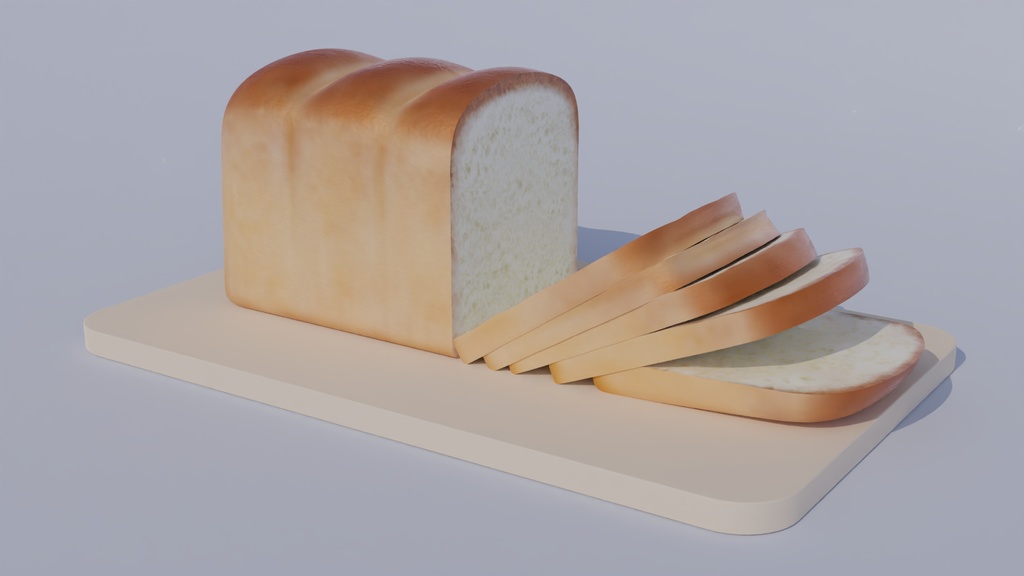 焼き立てパン 3Dモデル