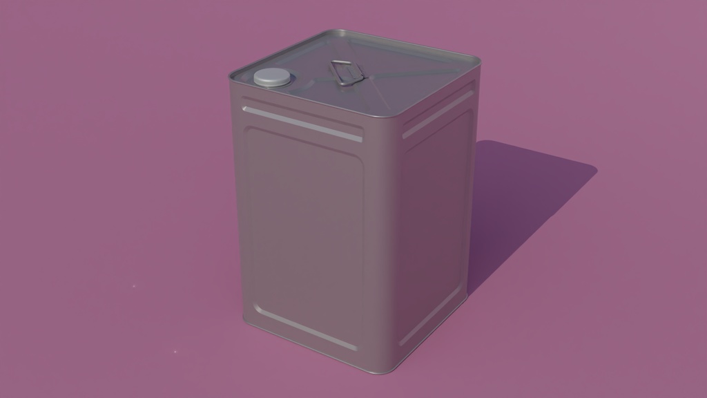 一斗缶 3Dモデル