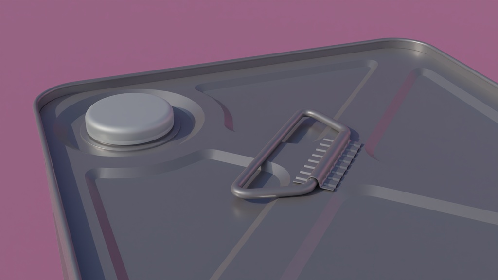 一斗缶 3Dモデル