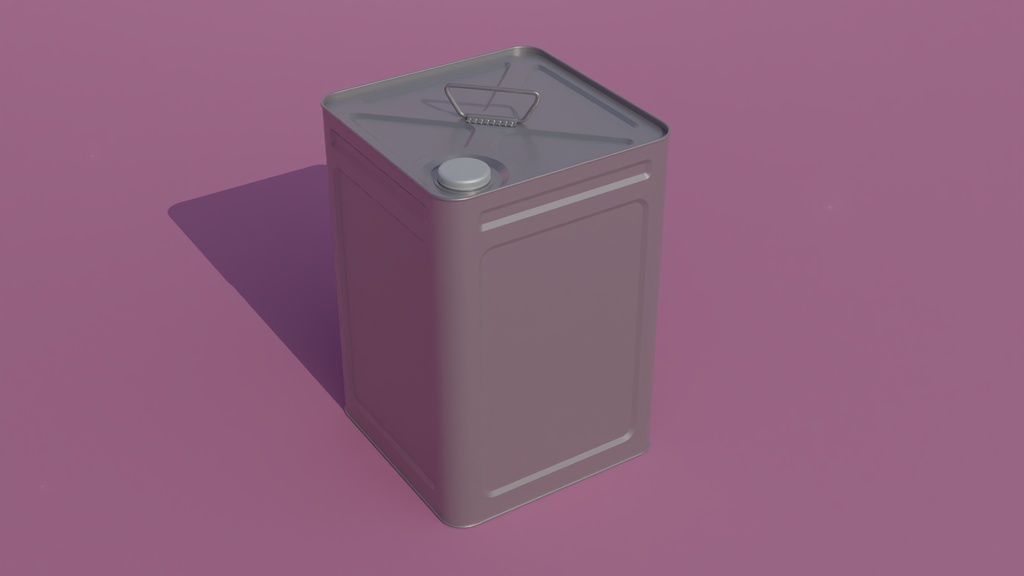 一斗缶 3Dモデル