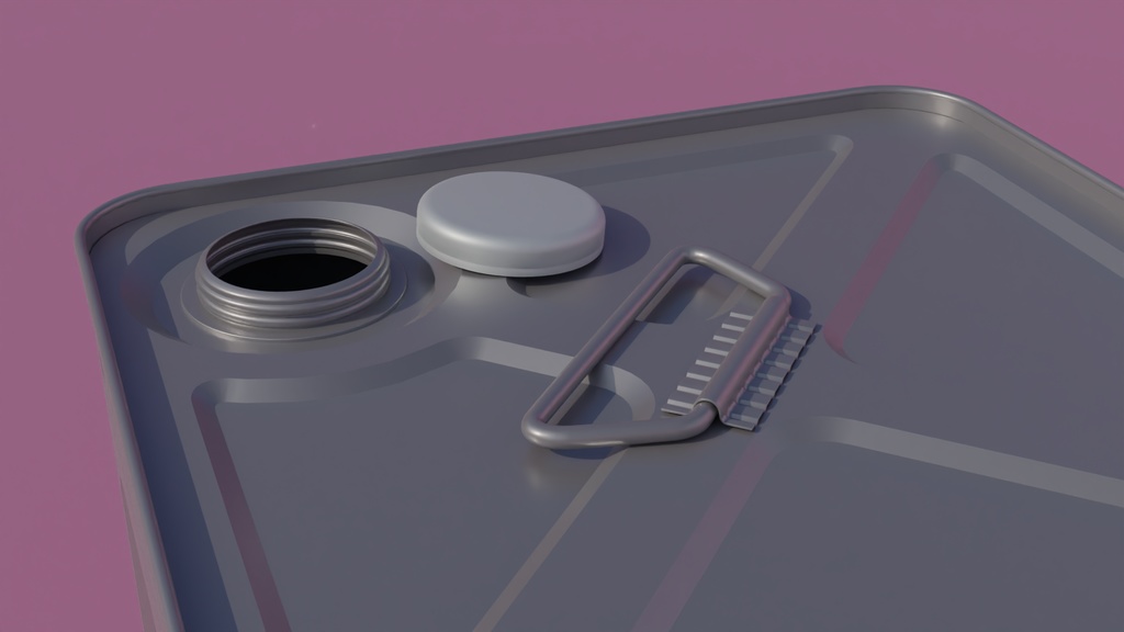 一斗缶 3Dモデル