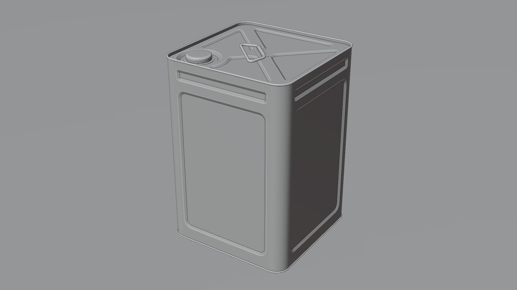 一斗缶 3Dモデル