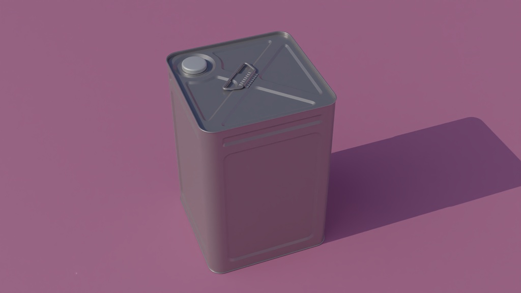 一斗缶 3Dモデル