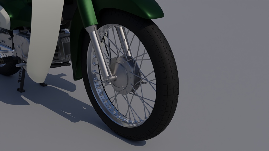 50ccバイク 3Dモデル