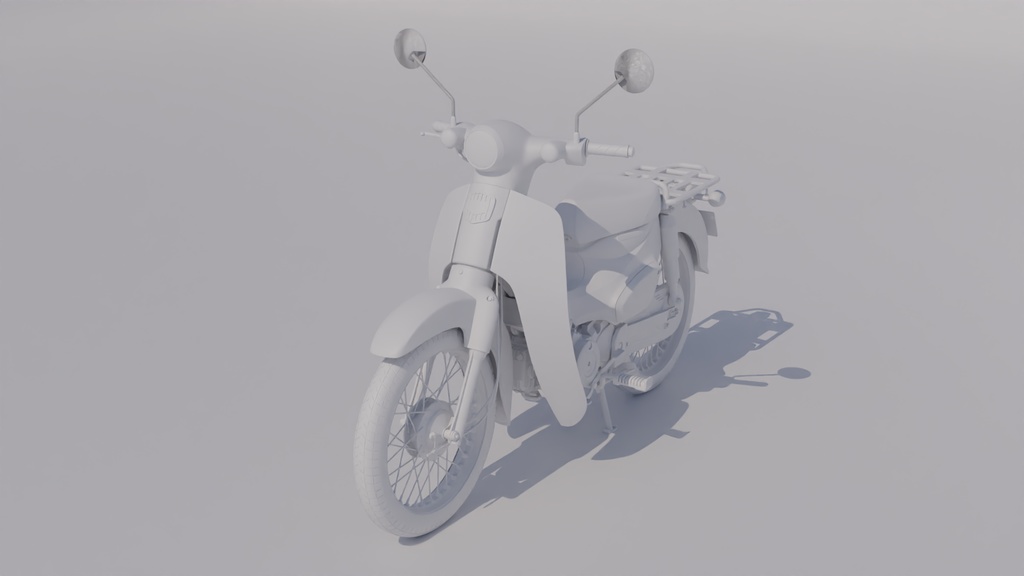 50ccバイク 3Dモデル
