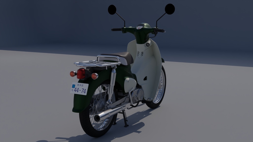 50ccバイク 3Dモデル