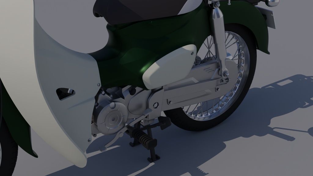 50ccバイク 3Dモデル