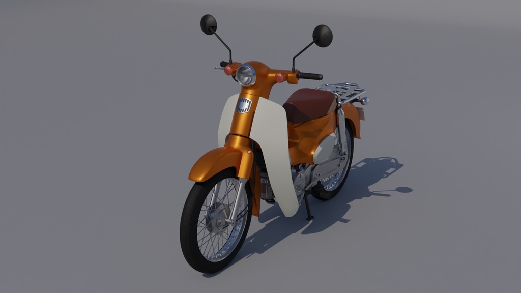 50ccバイク 3Dモデル