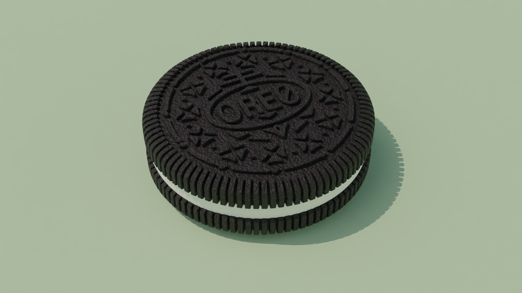 クリームサンドクッキー 3Dモデル
