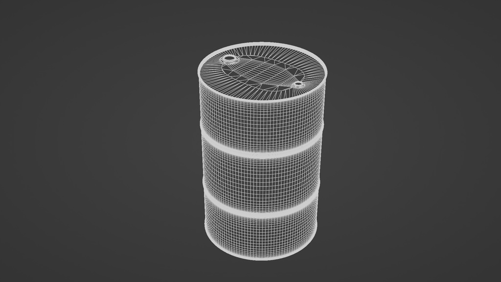 ドラム缶 3Dモデル