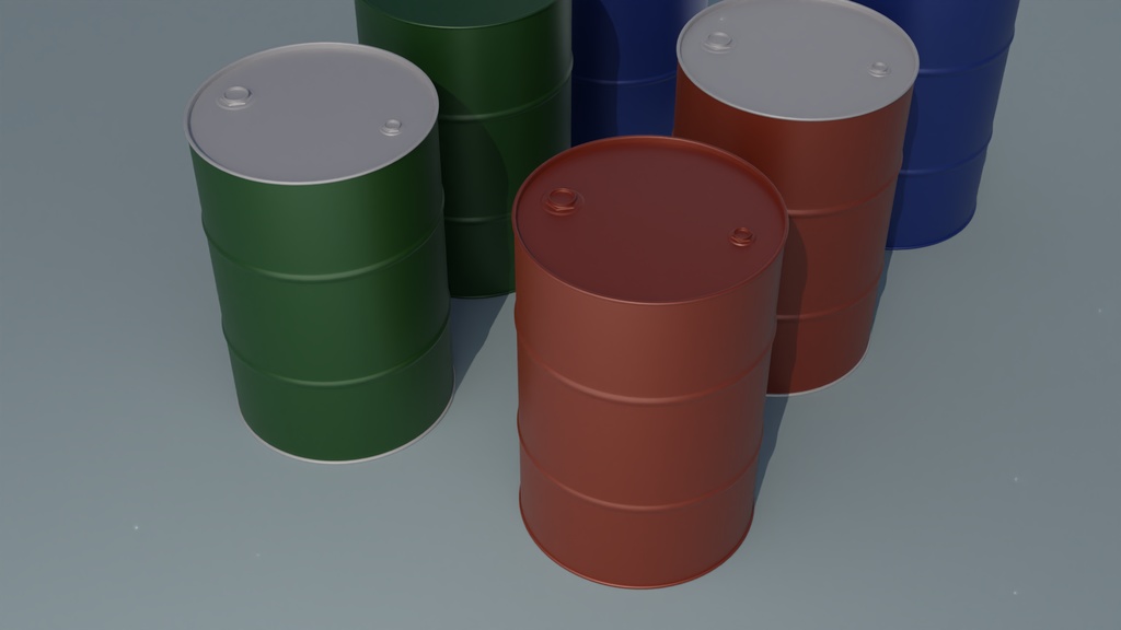 ドラム缶 3Dモデル