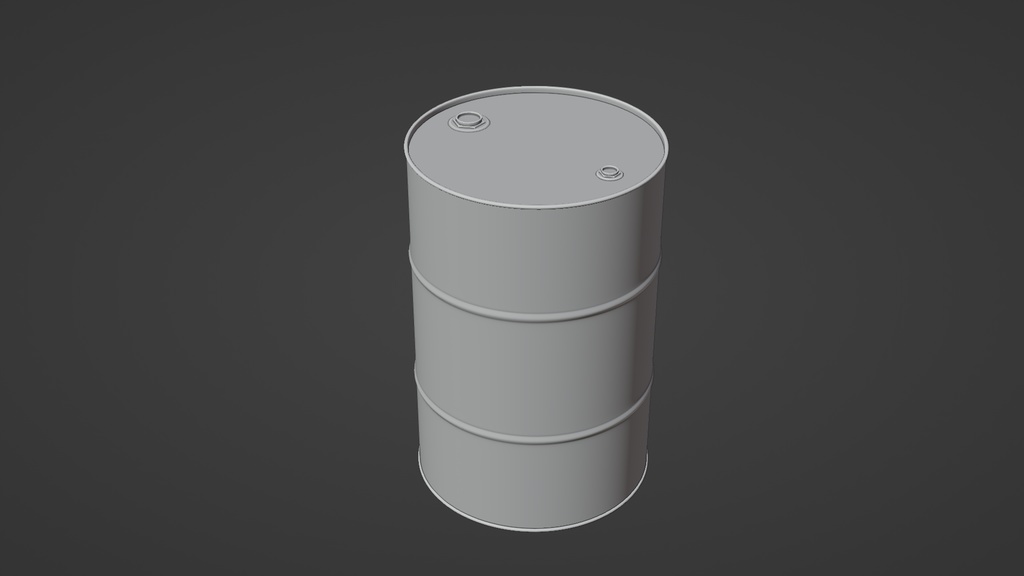 ドラム缶 3Dモデル