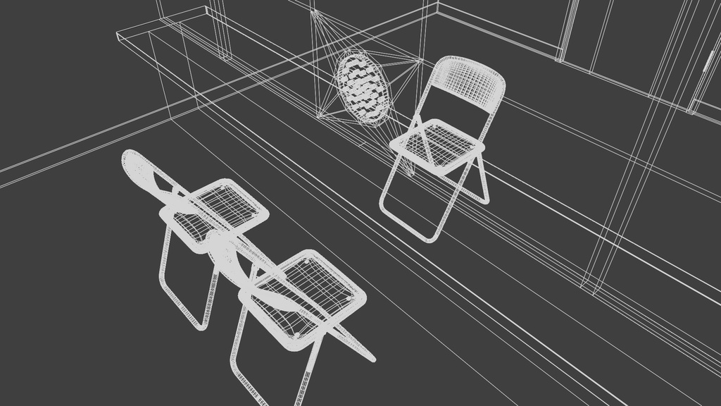 面会室 3Dモデル