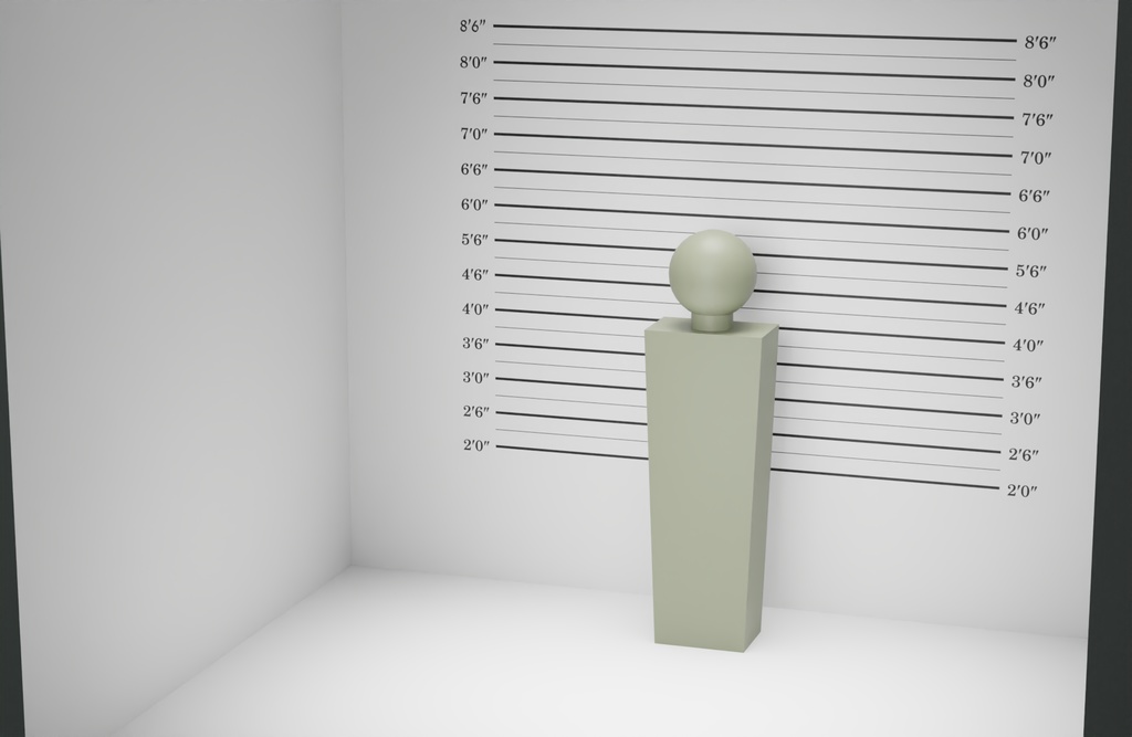 マグショット 3Dモデル