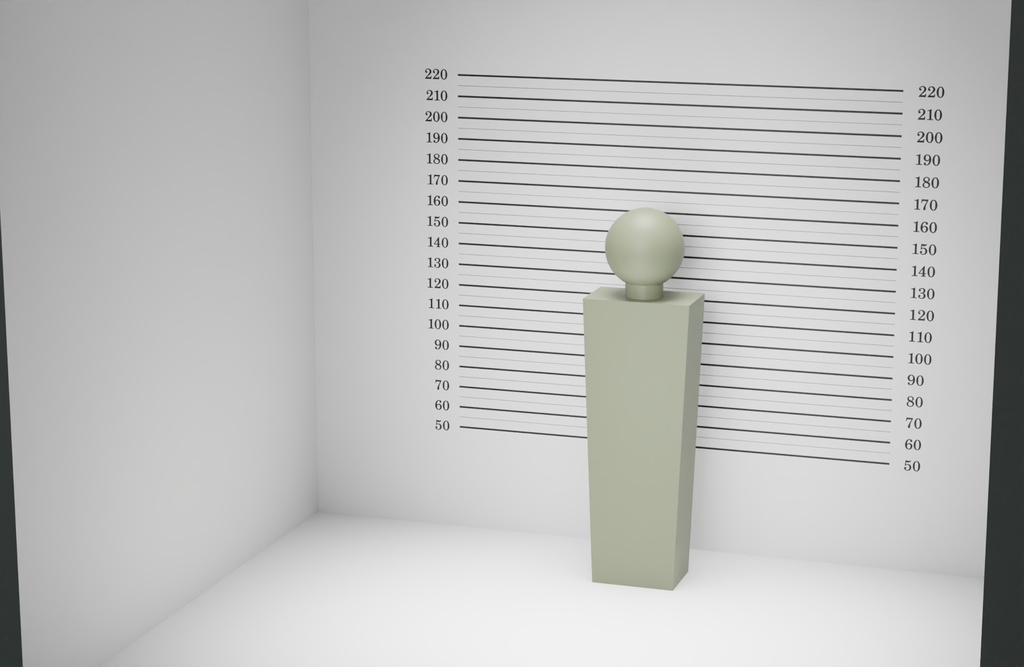 マグショット 3Dモデル