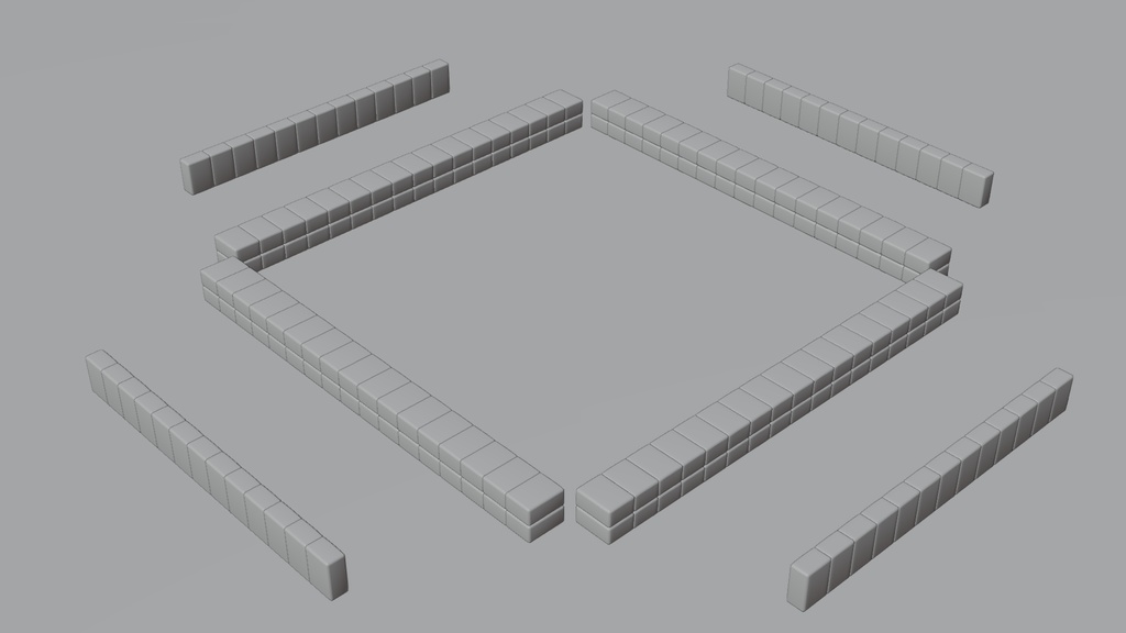 麻雀牌セット 3Dモデル