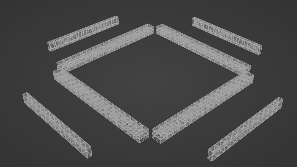 麻雀牌セット 3Dモデル