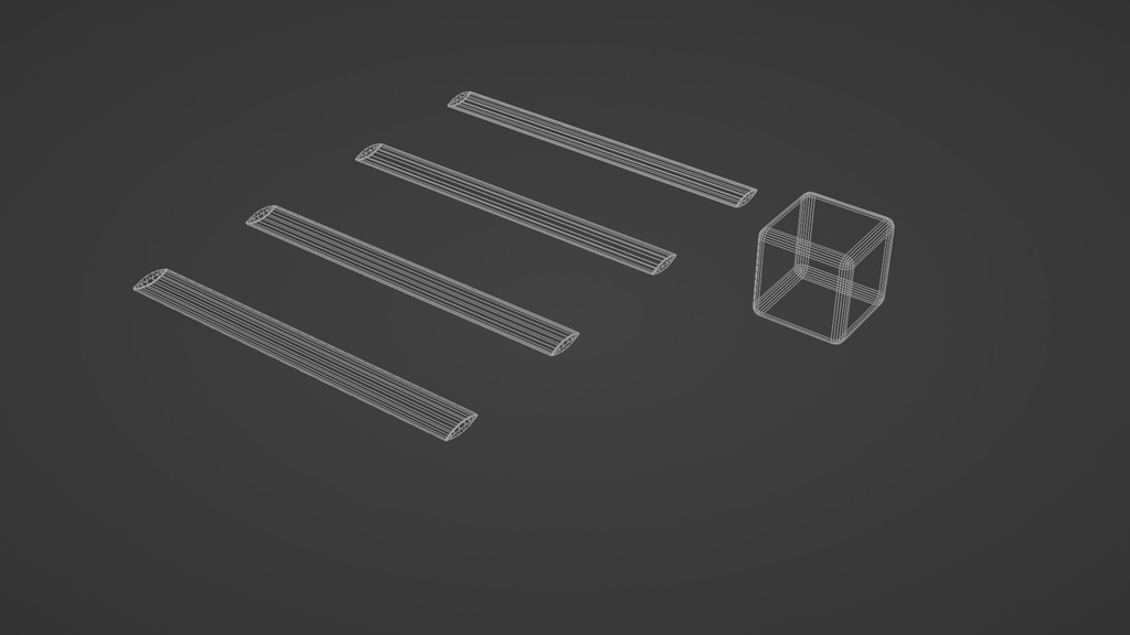 麻雀牌セット 3Dモデル