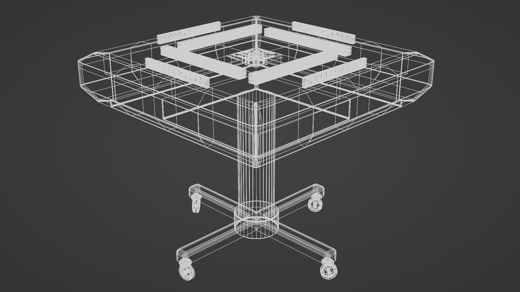 麻雀卓 3Dモデル