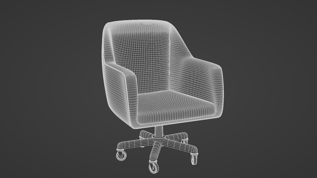 革張りの椅子 3Dモデル