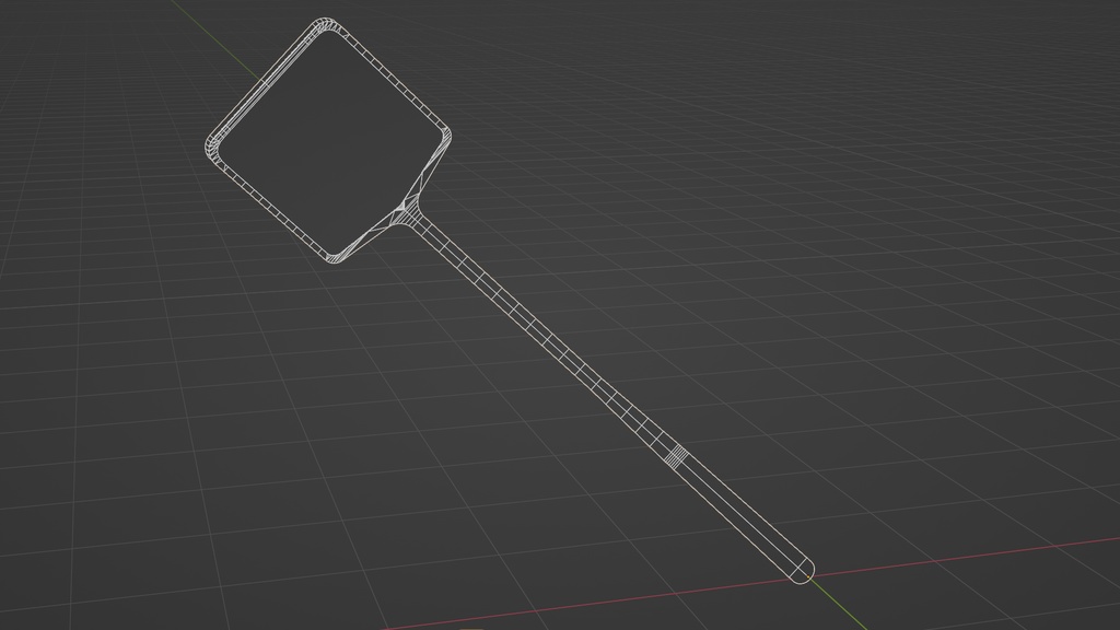 ハエたたき 3Dモデル
