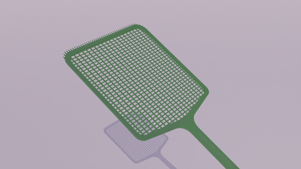 ハエたたき 3Dモデル