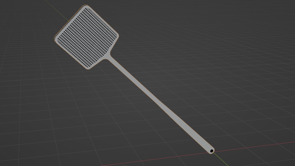 ハエたたき 3Dモデル
