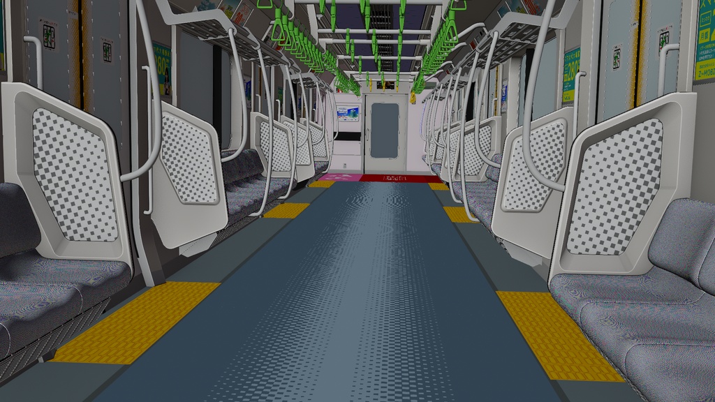 電車内部2 3Dモデル