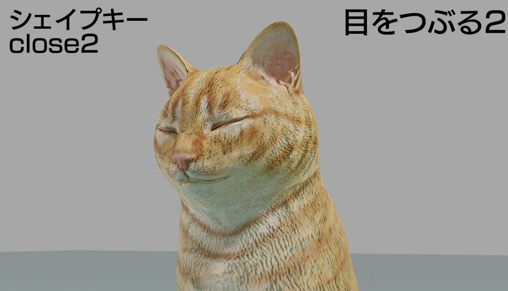 猫(茶トラ) 3Dモデル