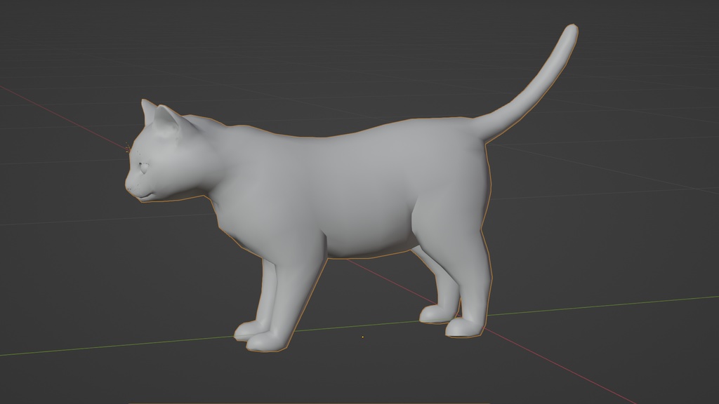 猫(茶トラ) 3Dモデル