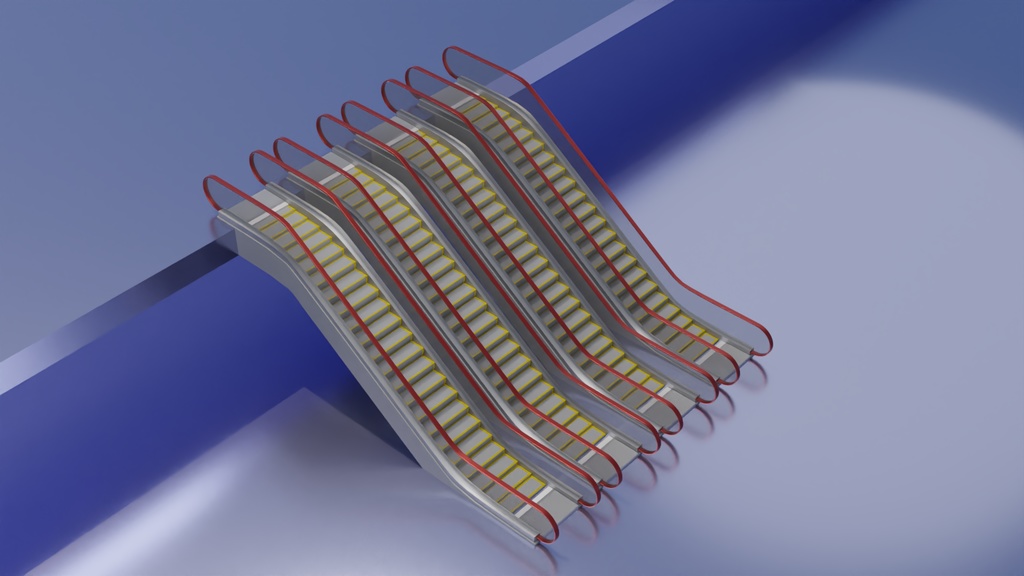 エスカレーター 3Dモデル