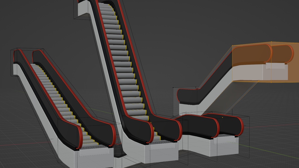 エスカレーター 3Dモデル