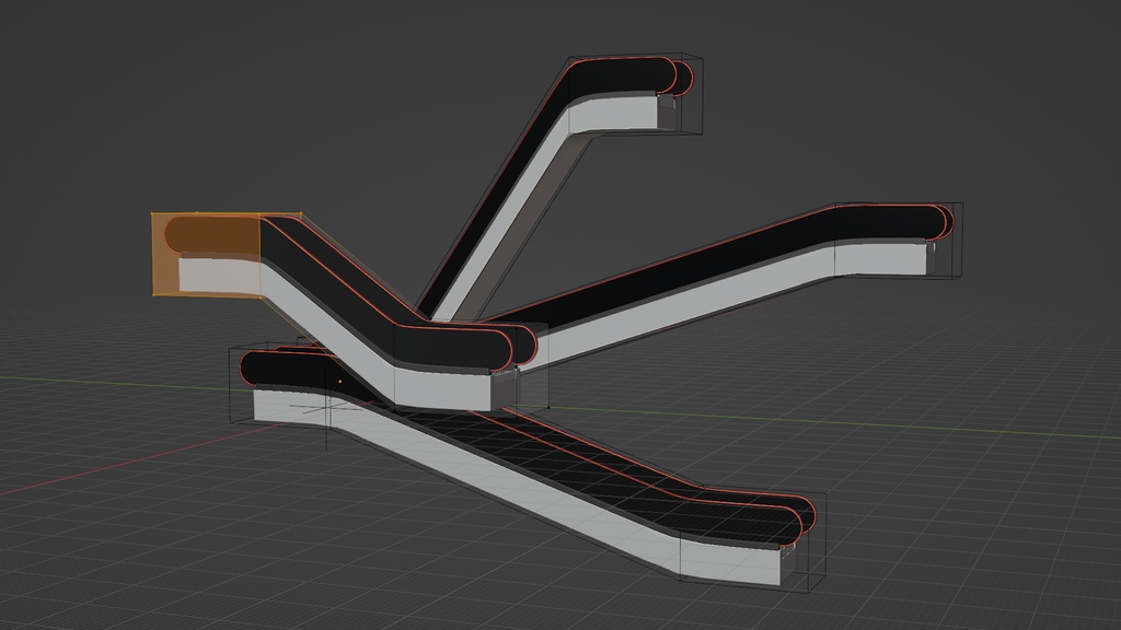 エスカレーター 3Dモデル