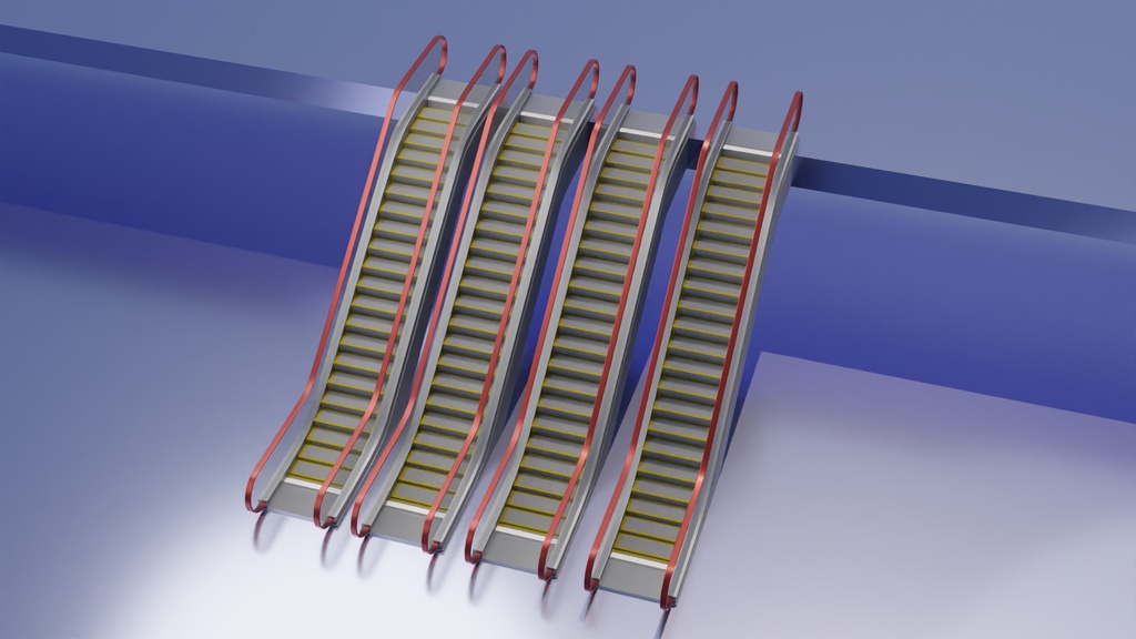 エスカレーター 3Dモデル