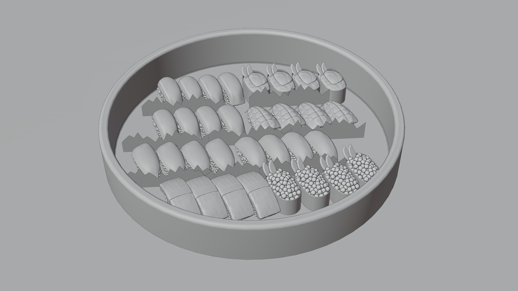 握り寿司A 3Dモデル