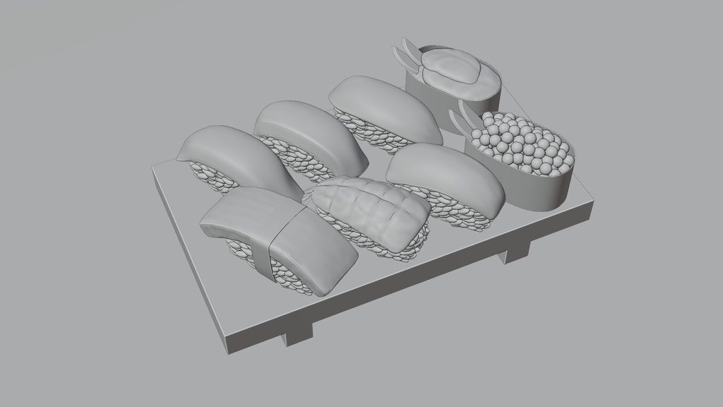 握り寿司B 3Dモデル